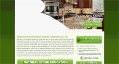 Desktop Screenshot of bcggranite.com