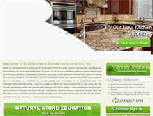 Tablet Screenshot of bcggranite.com